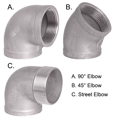 اتصالات(Fitting) نوع زانویی (Elbow)